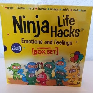 Ninja Life Hacks: Emotions and Feelings: 8 Book Set Mary Nhin New Sealed